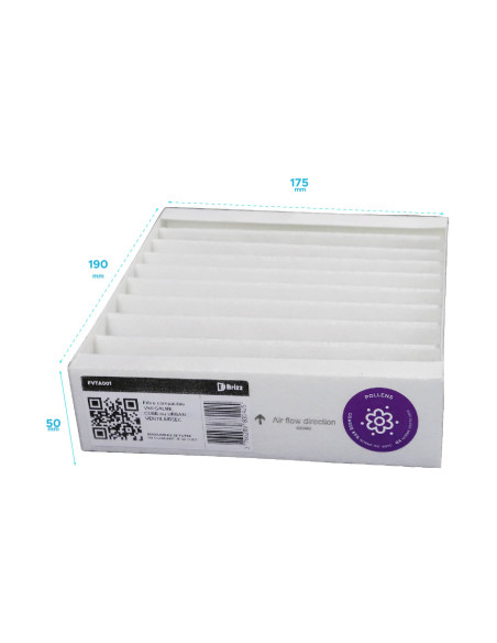 Filtre compatible VMI GALBE, CUBE OU URBAN VENTILAIRSEC